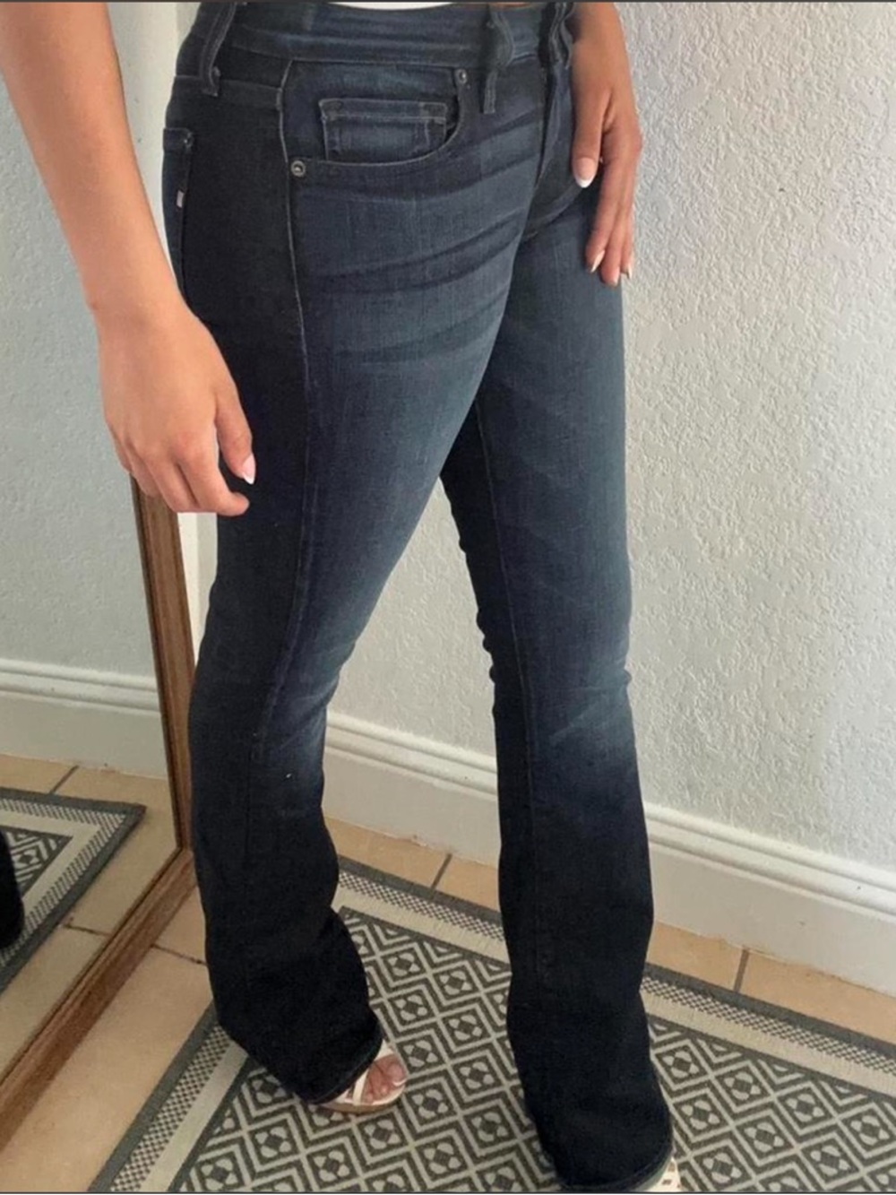 Genetic Denim "The Riley" Dark‎ Wash Bootcut Jeans Elevated